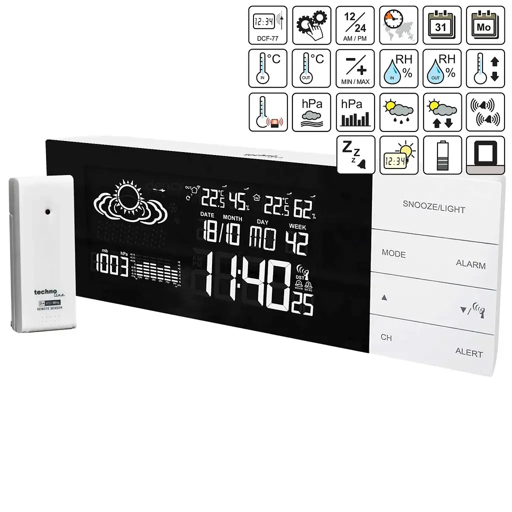 Метеостанція Technoline WS6870 Білий - фото 4