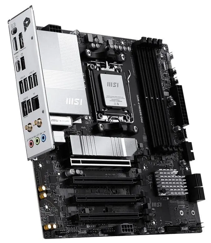 Материнская плата MSI PRO B850M-P WIFI (PRO B850M-P WIFI) (Socket AM5, AMD B850, Micro-ATX) - фото 3