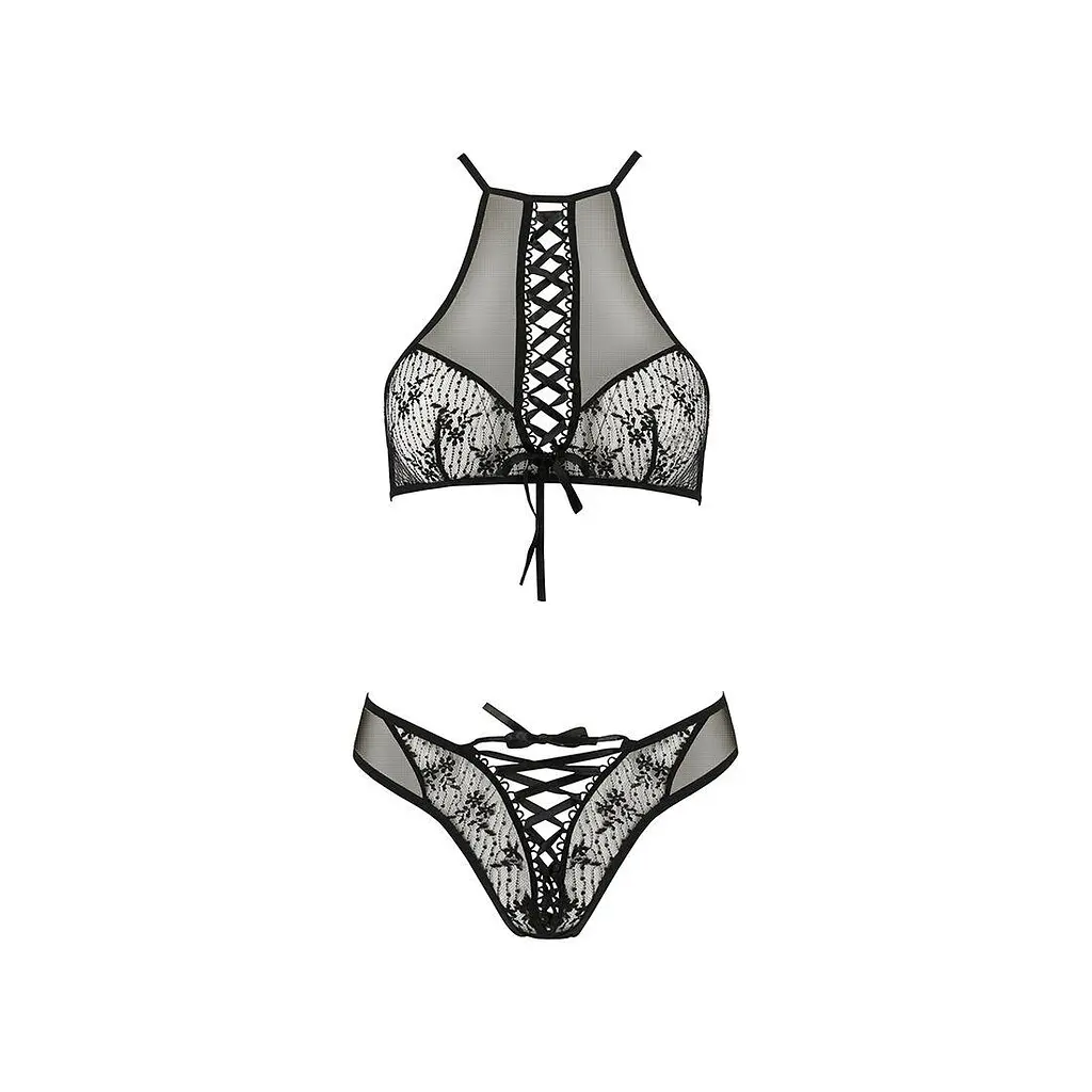 Эротический комплект Passion AZALIA Set black L/XL - фото 5