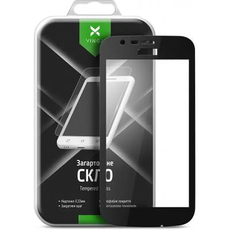 Скло захисне Vinga для Nokia 1 Black (VTPGS-N1B) - фото 2