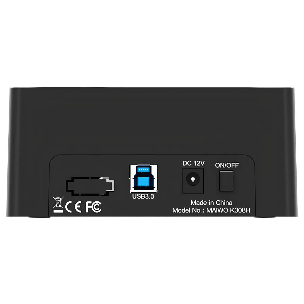 Док-станція Maiwo для HDD 2.5"/3.5" SATA/SSD 3хUSB 3.0 (K308H 7000) Чорна - фото 3