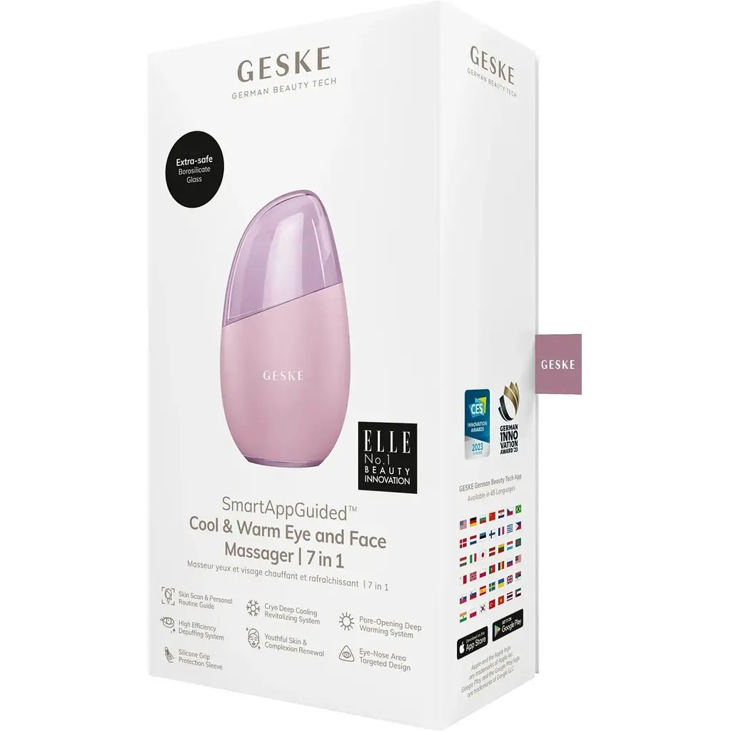 Масажер для обличчя GESKE Cool & Warm Eye and Face Massager 7в1 Pink (HB0291) [176774] - фото 7
