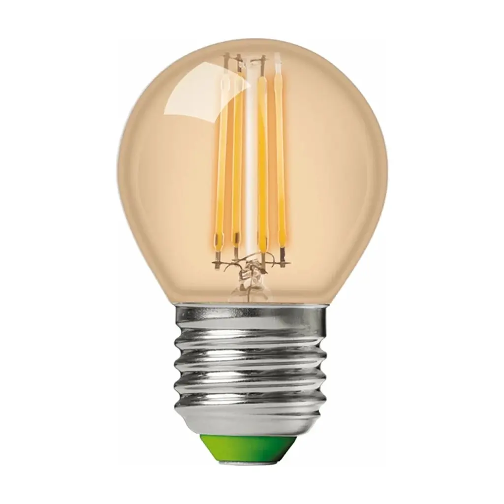 Лампочка Eurolamp LED G45 5W 530 Lm E27 4000K deco 2шт (MLP-LED-G45-05274(Amber)) - фото 2