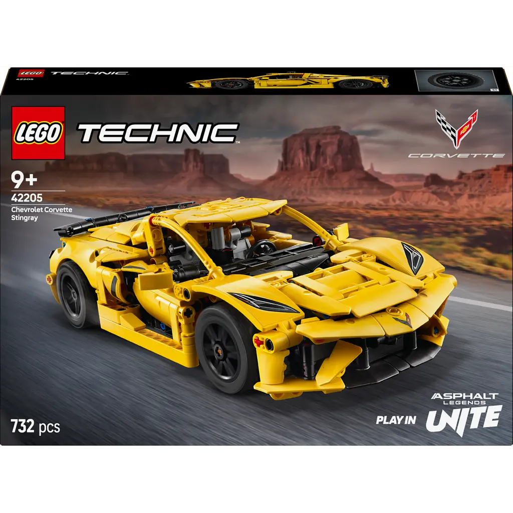 Уцінка. Конструктор LEGO Technic Chevrolet Corvette Stingray 732 деталі (42205)
