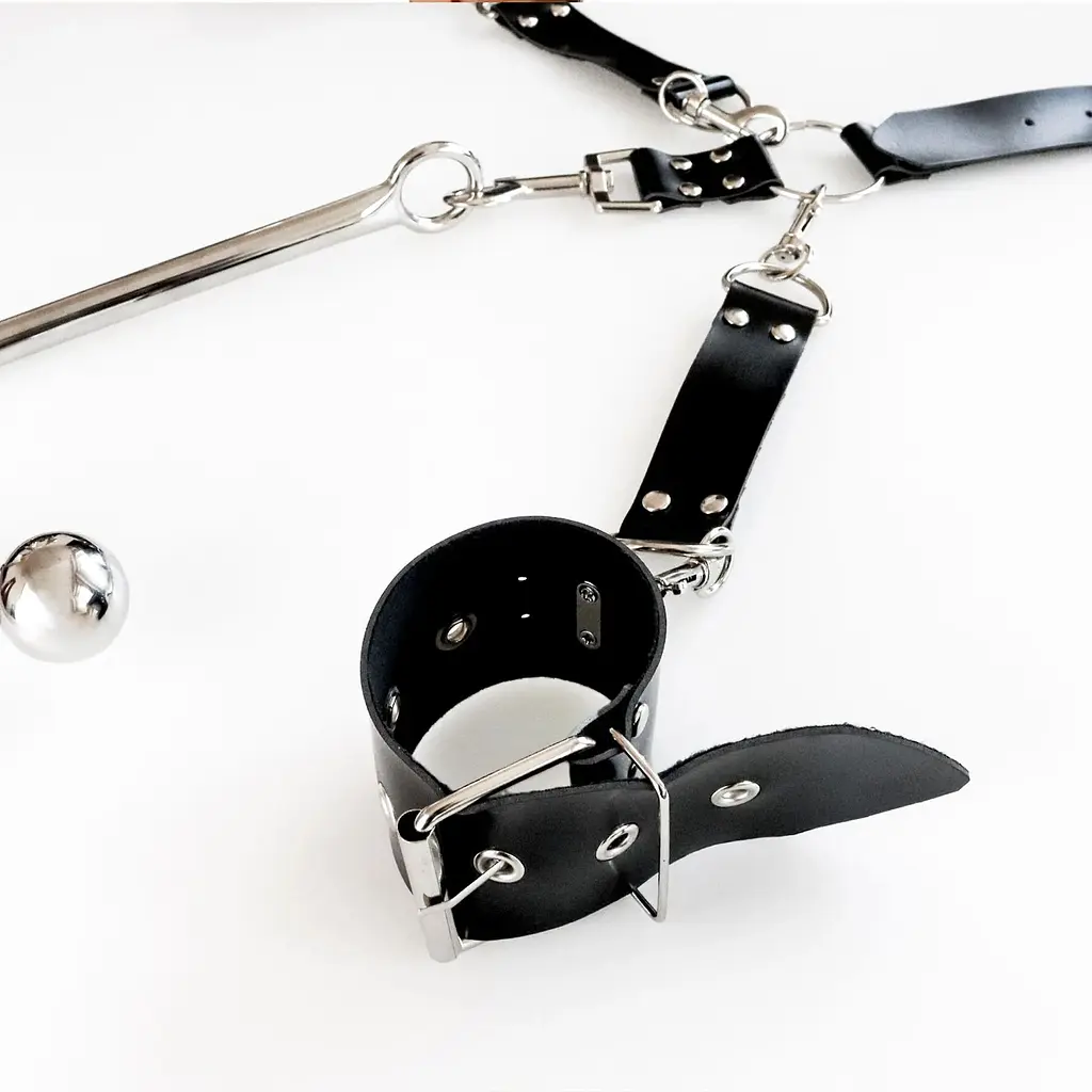 Бондажний набір з металевим анальним гаком Art of Sex Beatrice Bondage set With Anal hook № 3 - фото 5