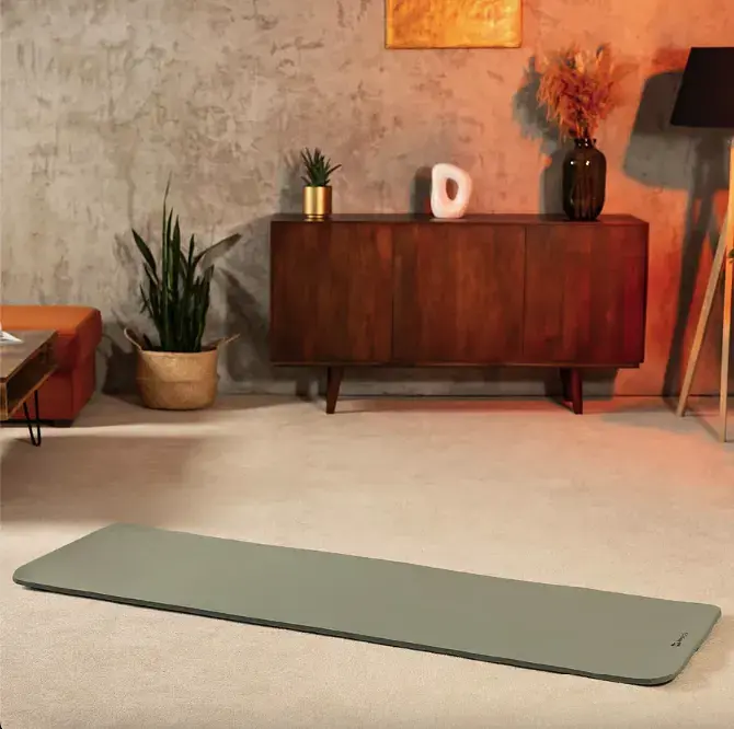 Коврик для йоги Hop-Sport HS-NB015GM NBR 1.5 см оливковый - фото 8