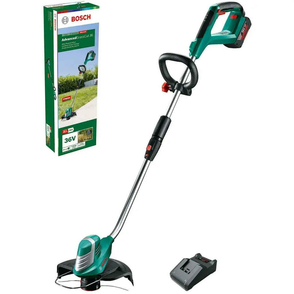 Акумуляторний тример Bosch AdvancedGrassCut 36, 1 акб 36V 2.0Ah і з/п AL3620CV