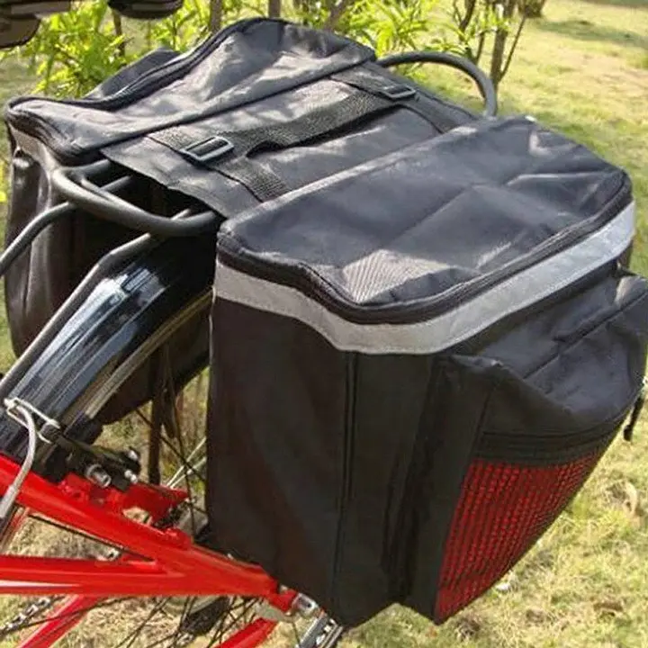 Велосипедна сумка на багажник велоштани Retoo 28L Чорний - фото 9
