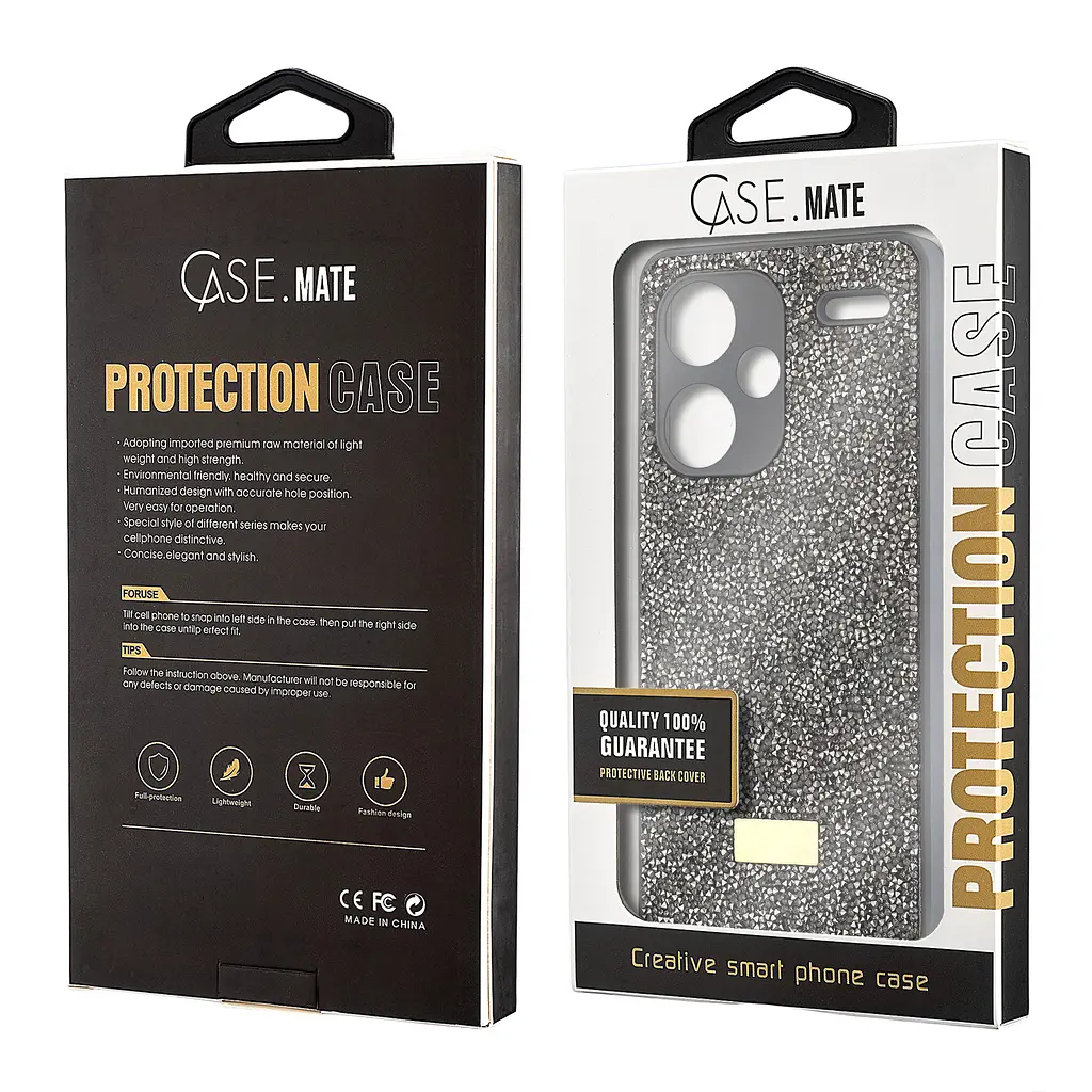 Чохол Star Diamond Xiaomi Redmi Note 13 Pro Plus Silver Black - фото 2