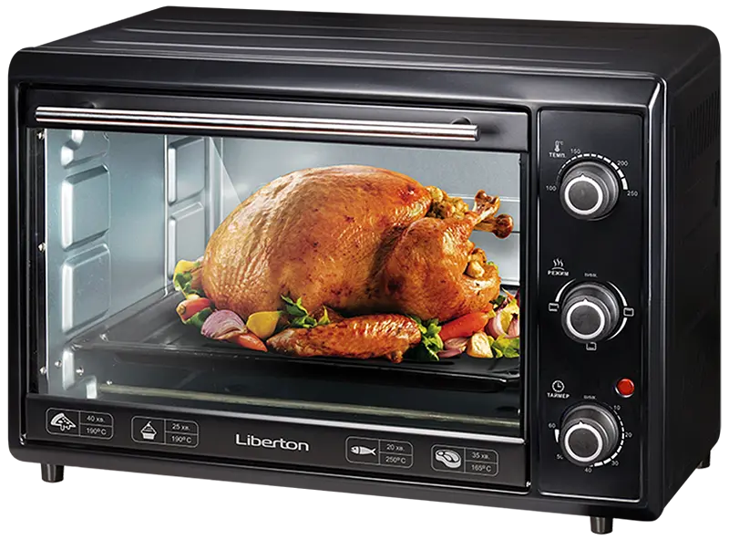 Електродуховка Liberton LEO-400 Black 40 л - фото 2