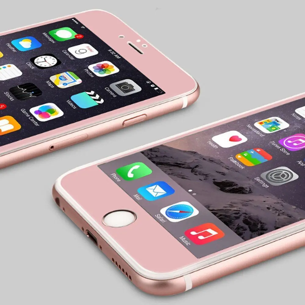 Захисне скло 3D iPhone 6 6s бронь екрана дисплея Rinco rose gold - фото 4