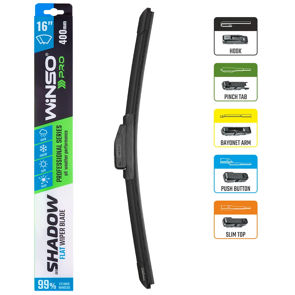 Бескаркасная щетка Winso Pro Shadow 16/400 мм (117400) - фото 3