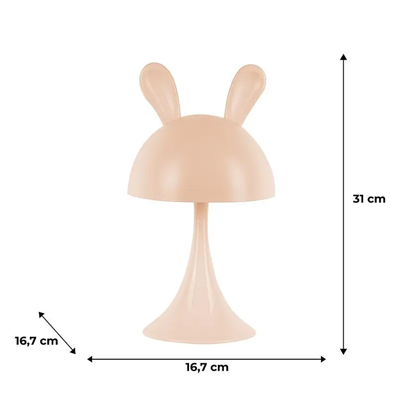 Светильник-ночник Kite LED с аккумулятором Simple Bunny персиковый (K25-317-1-4) - фото 5