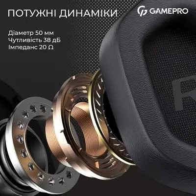 Навушники GamePro Genesis Hunter Black (HS1350B) - фото 8