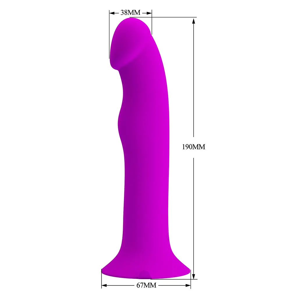 Вібратор PRETTY LOVE Murray PURPLE, 12 vibration functions 12 pulse wave settings Suction base PRETTY LOVE BI-014952-1 101927 - фото 3