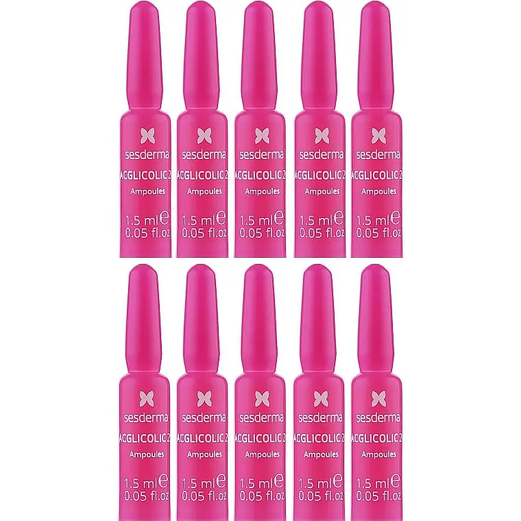Антивозрастные ампулы для лица Sesderma Acglicolic20 Anti-aging Ampoules, 10x1,5 мл - фото 2