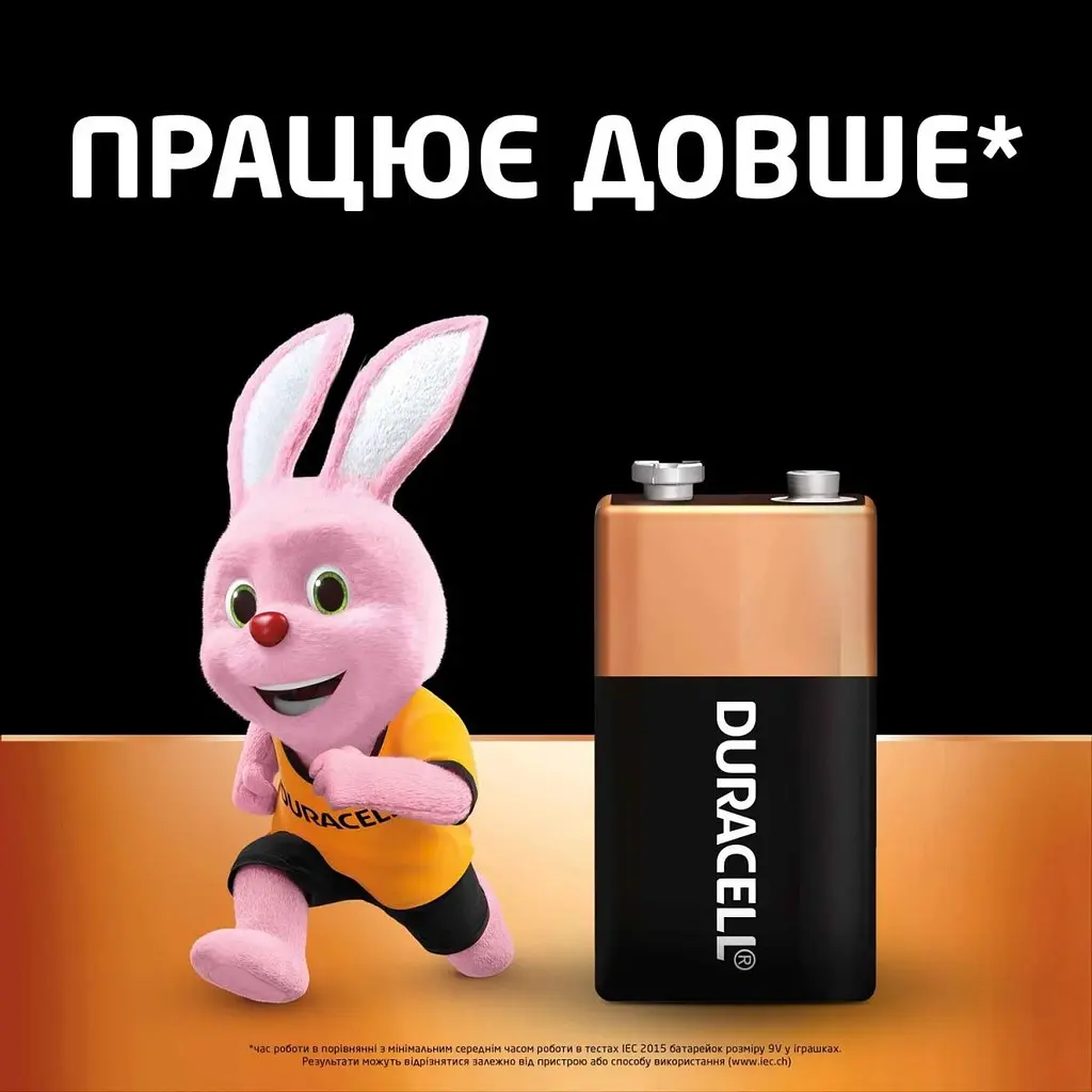 Батарейка Duracell 6LR61 (1604) [170691] - фото 2