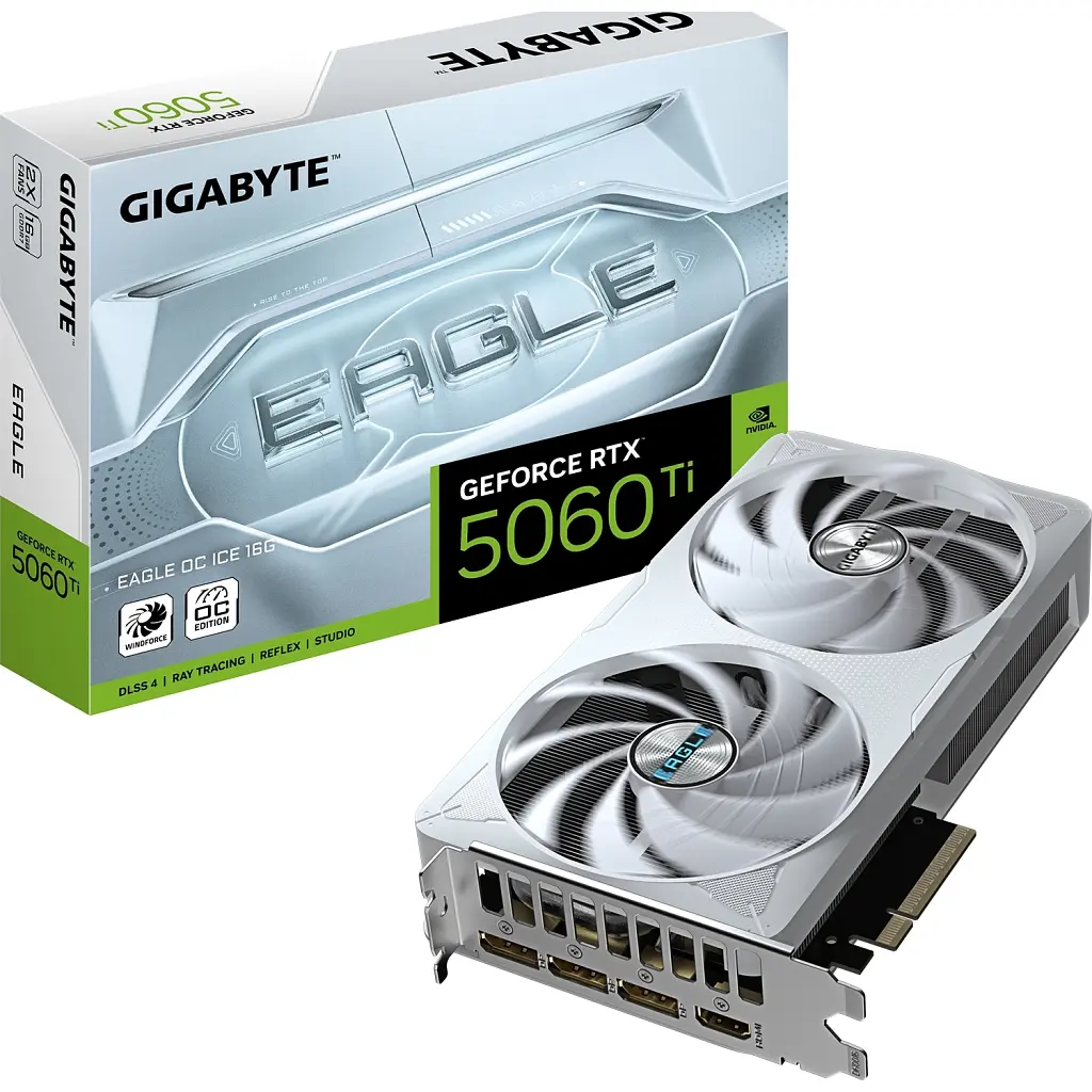Відеокарта GIGABYTE GeForce RTX5060Ti 16Gb EAGLE OC ICE (GV-N506TEAGLEOC ICE-16GD) - фото 10