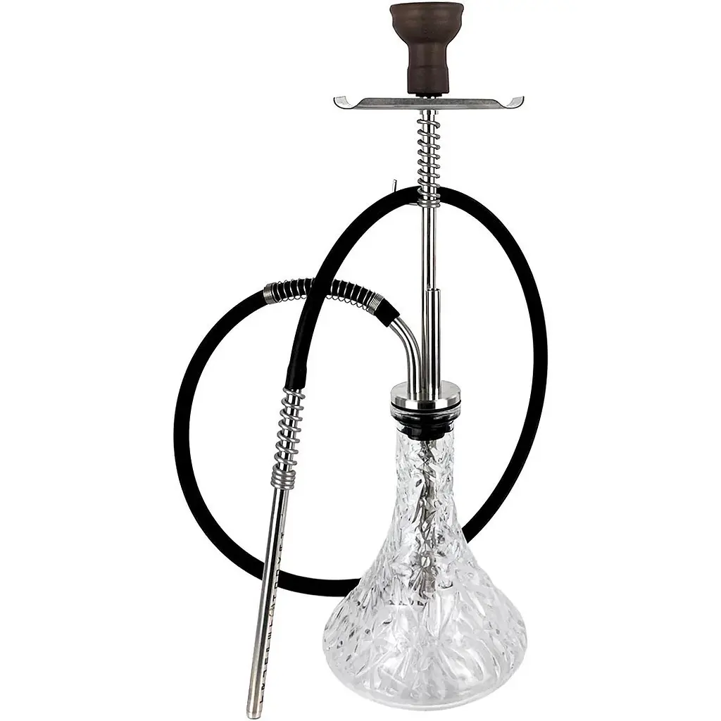 Кальян Trumpet Hookah Silver (колба Crystal Clear) - фото 2