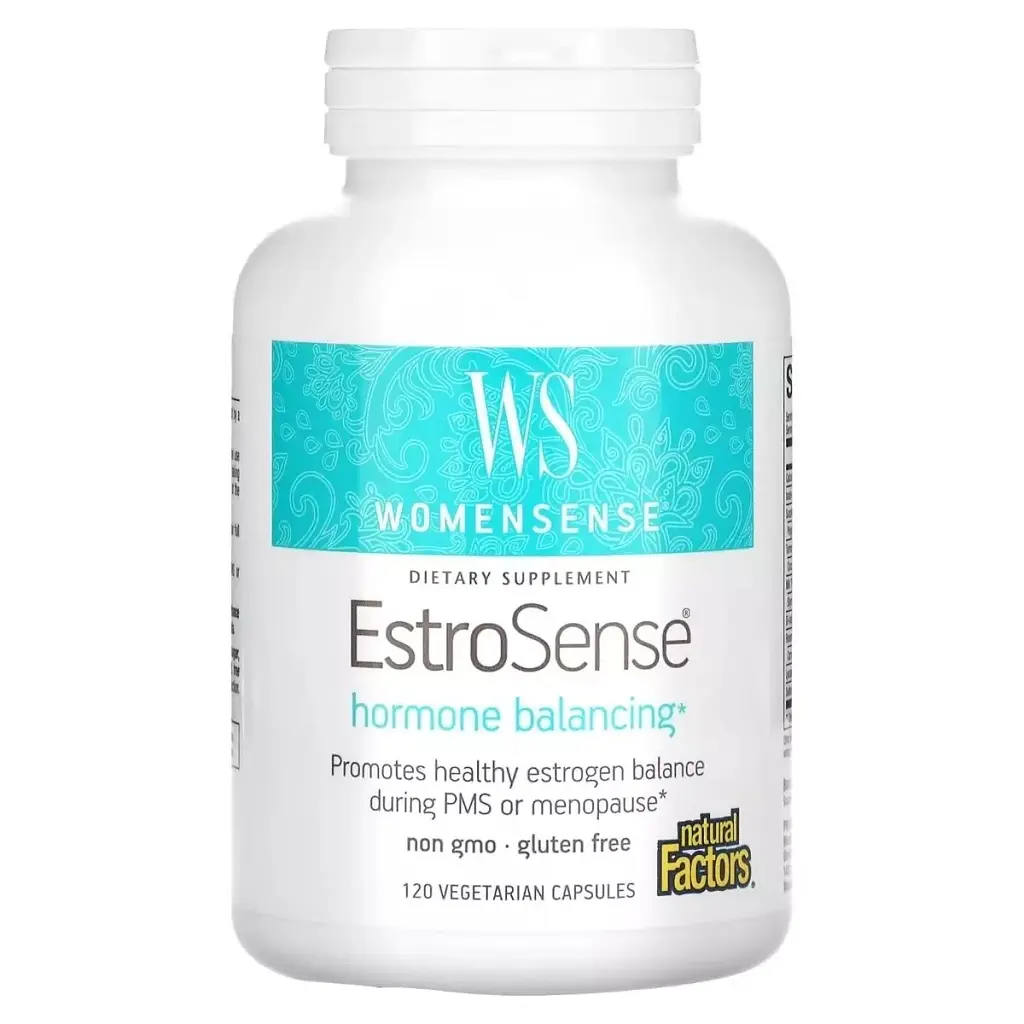 Витаминно-минеральный комплекс Natural Factors Гормональный баланс, WomenSense, EstroSense, Hormone Balancing, 120 вегета (NFS-04956)