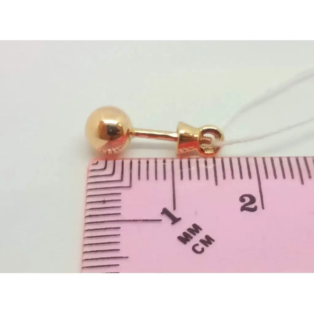 Золотые серьги-пуссеты Tango. 580055 - фото 5