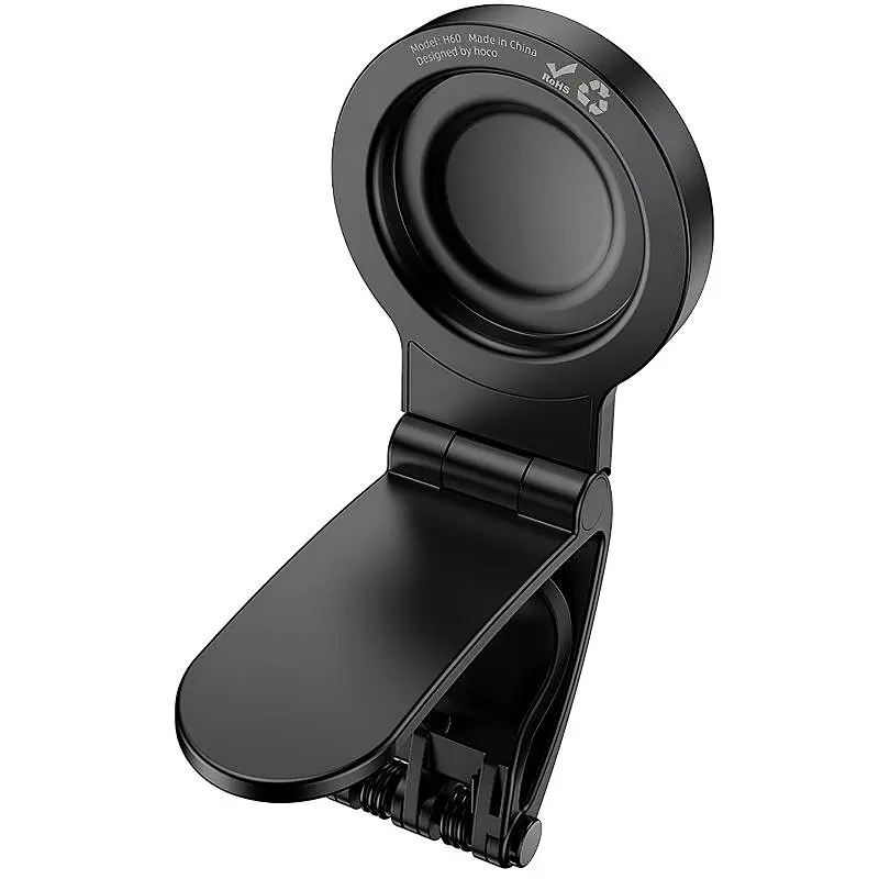 Автодержатель Hoco H60 Show ring magnetic (dashboard) Black - фото 3