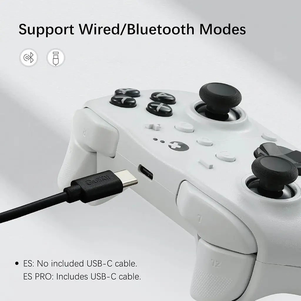 Геймпад Бездротовий GuliKit ES PRO для ПК, Switch 2, Switch та Android, TMR 4000 Чорний - фото 2