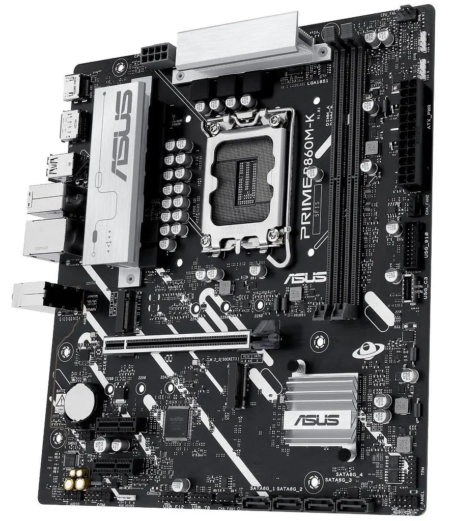 Материнська плата ASUS PRIME B860M-K (PRIME B860M-K) (Socket 1851, Intel B860, Micro-ATX) - фото 4