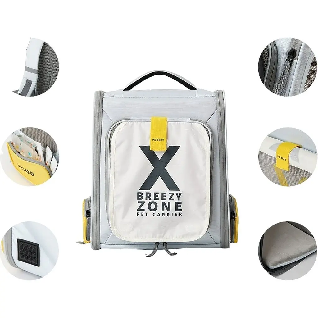 Рюкзак для перенесення Petkit X Zone Grey (P7703-G) [169179] - фото 7