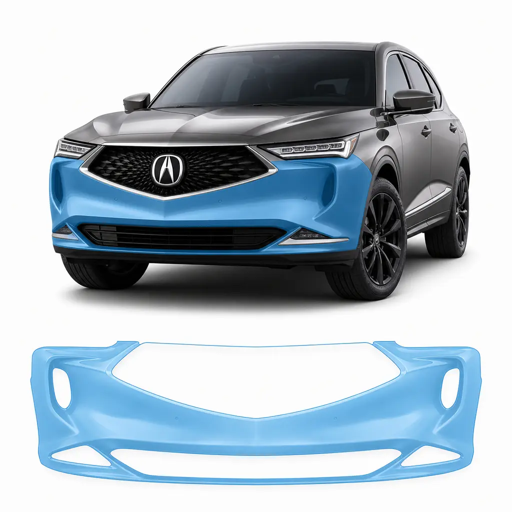 Антигравійна захисна бронеплівка за лекалами для Acura MDX YD4 2022 - передній бампер