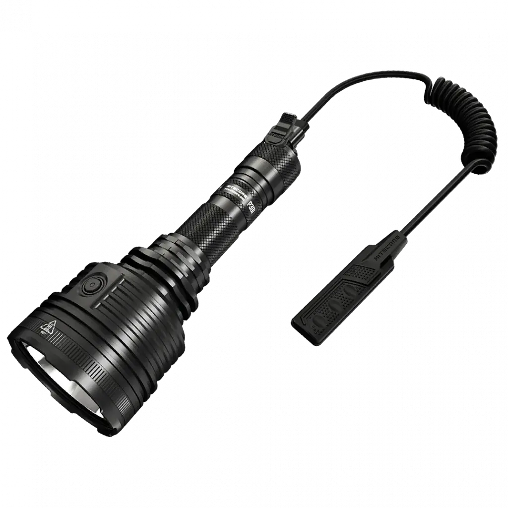 Надпотужний ліхтар Nitecore P30i USB Type-C 1000м із виносною кнопкою (Чорний) - фото 4