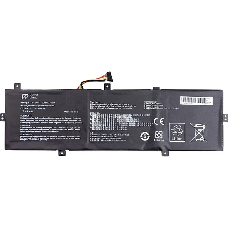 Акумулятор PowerPlant для ноутбуків ASUS Zenbook UX430U (C31N1620) 11.55V 3400mAh (NB431366) - фото 2