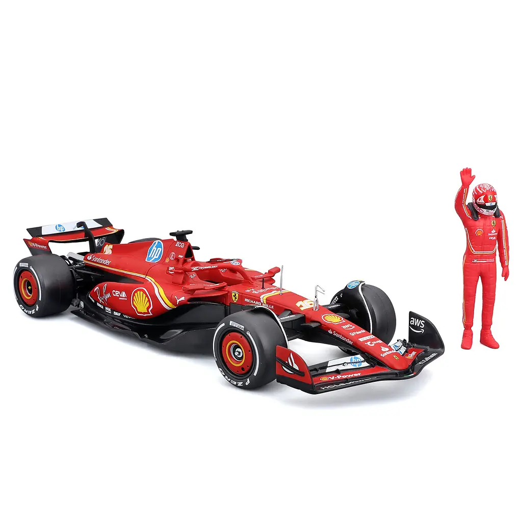 Автомодель з фігуркою Bburago Ferrari SF-24 (18-26823) - фото 2