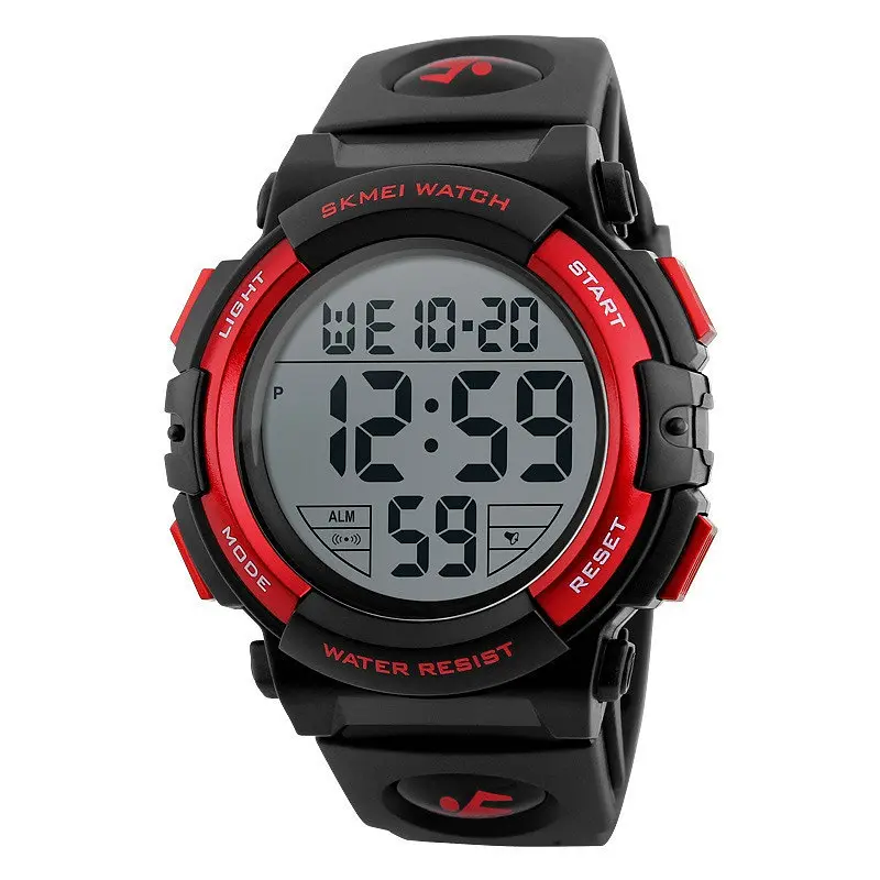 Мужские спортивные наручные часы Skmei 1258 Красный - фото 2