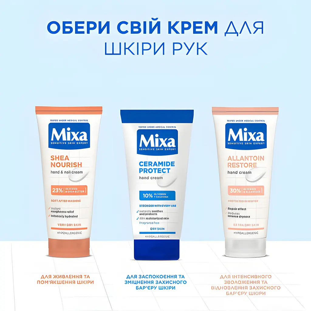 Крем для рук Mixa Body & Hands для сухої і пошкодженої шкіри рук 100 мл (D3325600) - фото 5