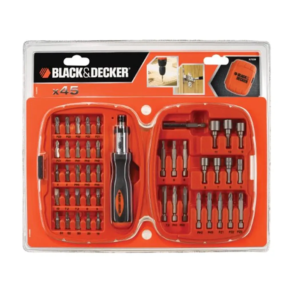 Набор инструментов Black&Decker A7039-XJ 45 шт. (A7039)
