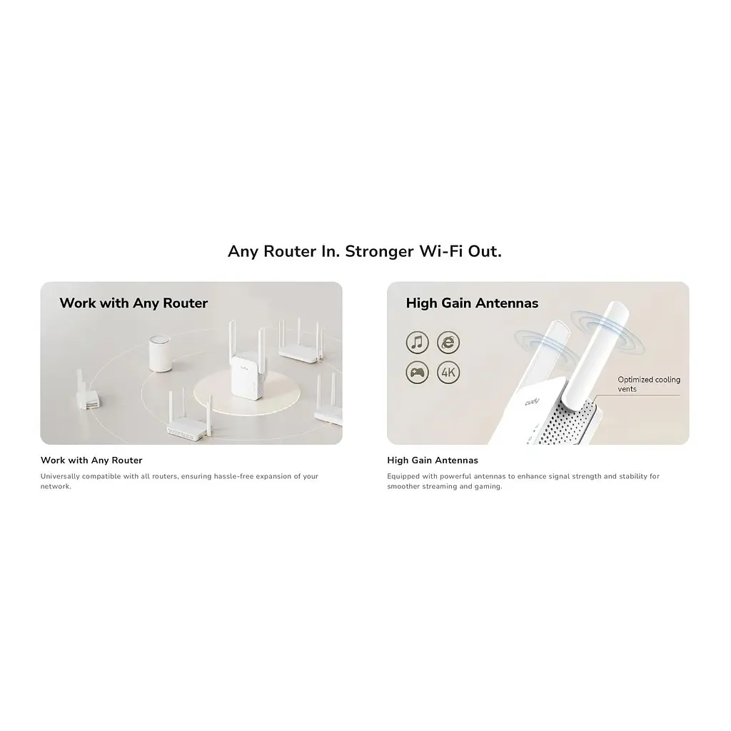 Точка доступу Cudy RE300, N300 WiFi Mesh Repeater (RE3001) - фото 12