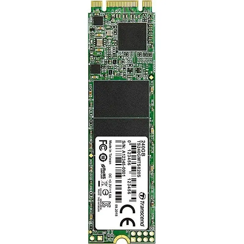 Накопитель SSD Transcend MTS820S M.2 2280 SATAIII 3D TLC 240GB (TS240GMTS820S) - фото 2