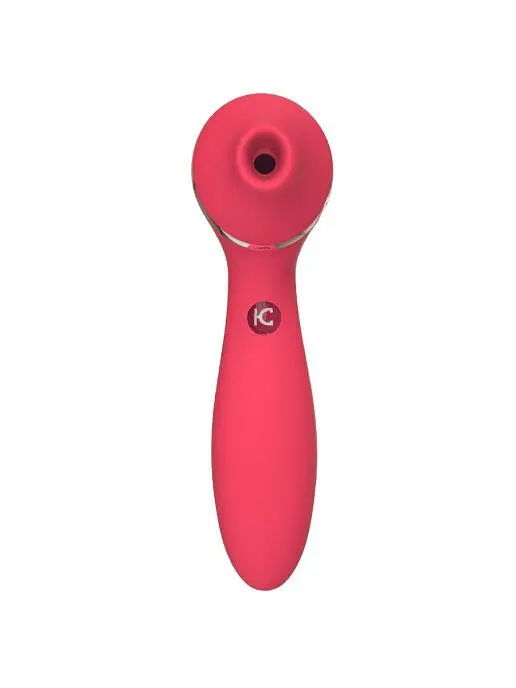 Вібратор KisToy Polly Plus Вакуумний, 16.8х3.5 см червоний - фото 3