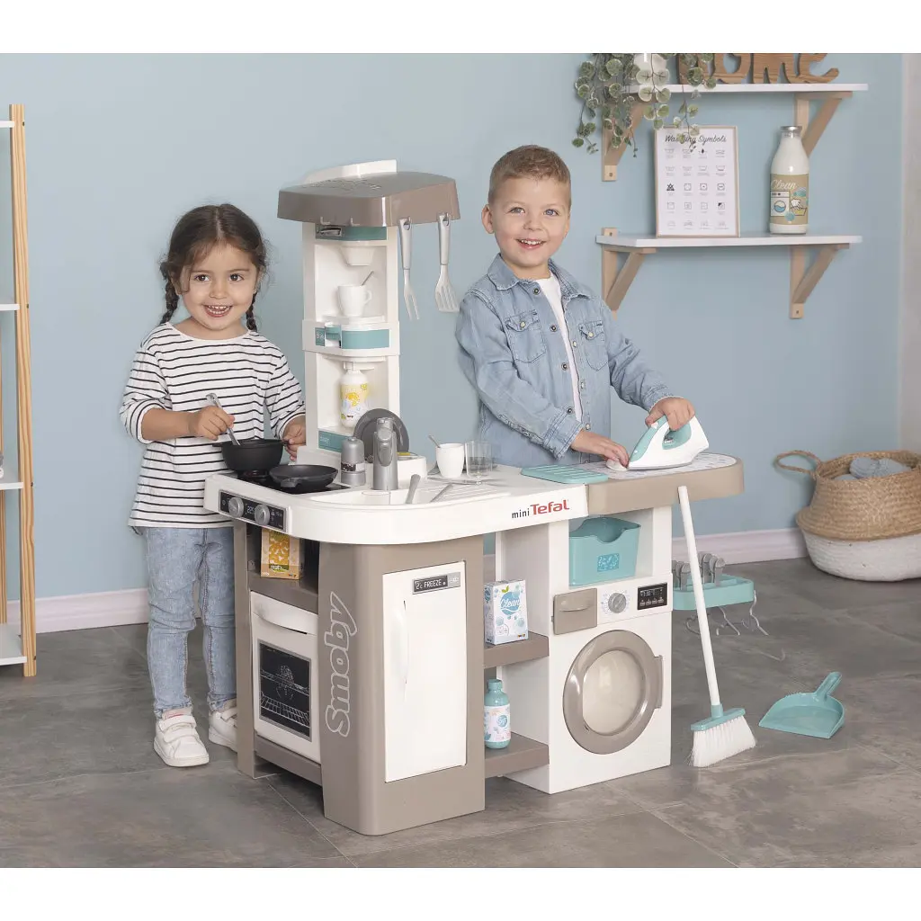 Ігровий набір Smoby Інтерактивний набір 2 в 1 Тефаль Кухня + Пральня (311050) - фото 3