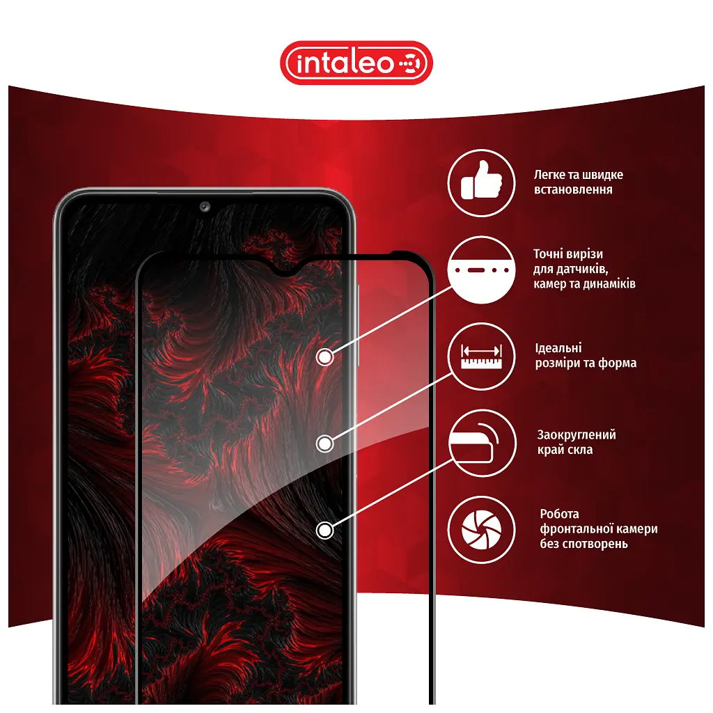 Скло захисне Intaleo Full Glue Samsung A32 5G Black (1283126541742) - фото 3