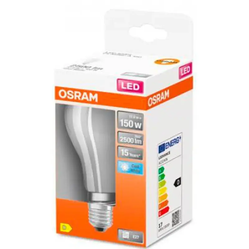 Лампочка Osram LED CL A150 17W/840 230V GL FR E27 (4058075305038) - фото 3