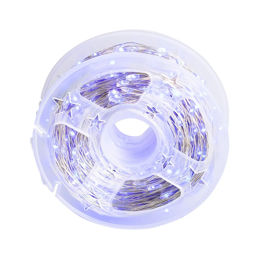 Гірлянда Роса нитка 1000 LED довжина 100 м від мережі, білий GarlandoPro 1000L100MWW - фото 11