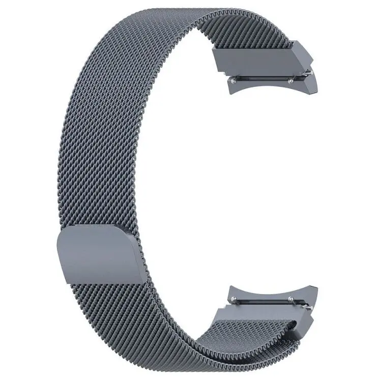 Ремінець для Samsung Galaxy Watch 4 Classic 42mm - темно-сірий Watchbands Milanese Loop ширина кріплення 20мм металевий (WB0800088442) - фото 3