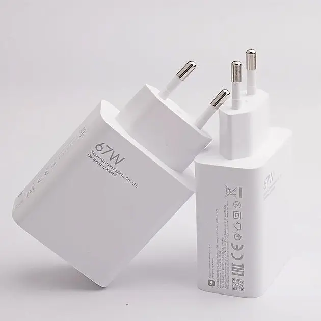 Зарядное устройство для Xiaomi 67W GaN Charger 3 выхода 2C1A (BHR7493EU) белое - фото 2