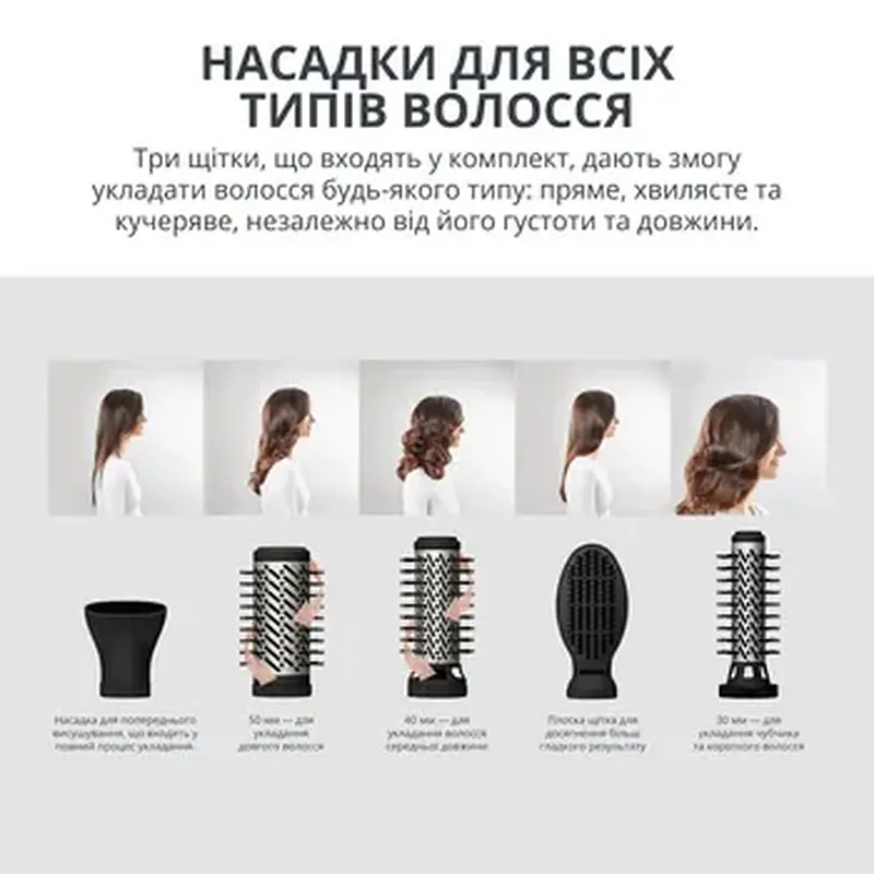 Фен-щетка ROWENTA UB9540F0 - фото 5