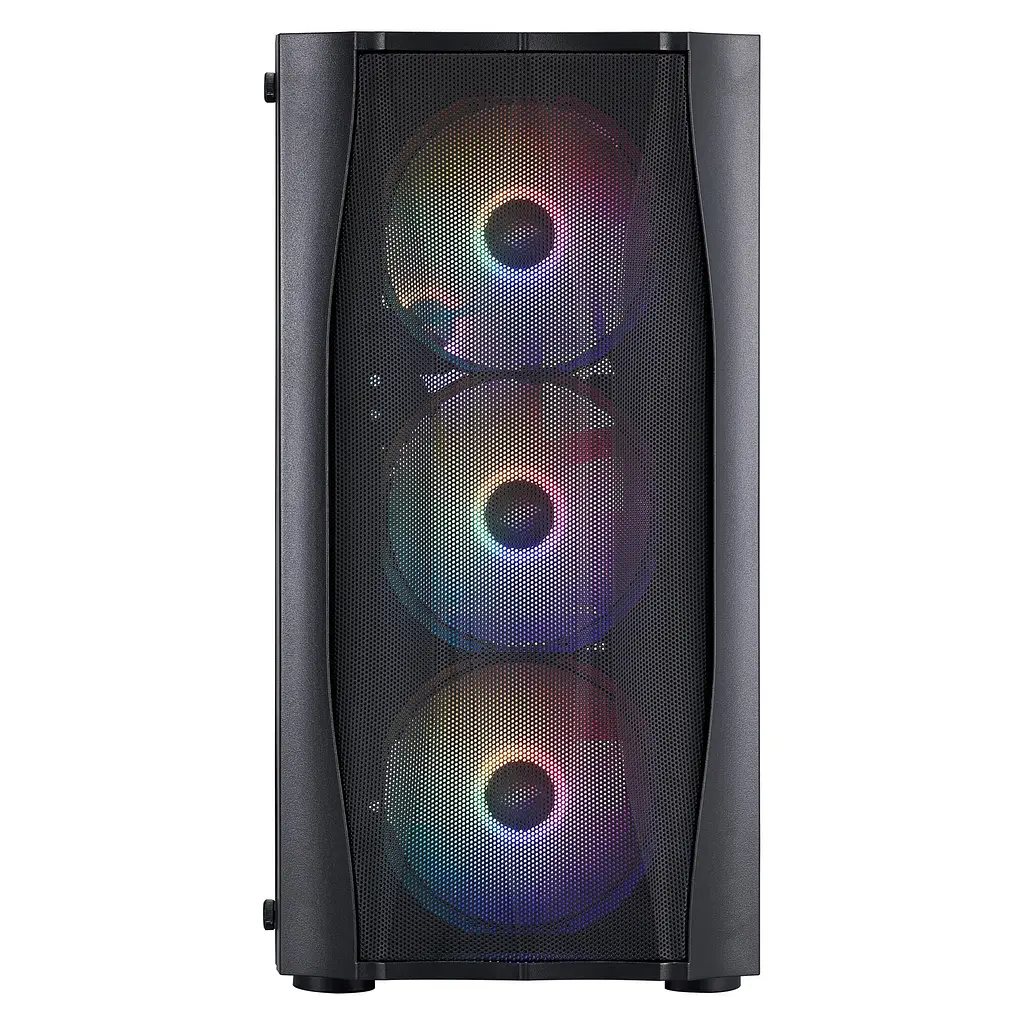 Корпус 1stPlayer X3-M-BK-4F1 Black без БЖ (X3-M-BK-4F1) - фото 7