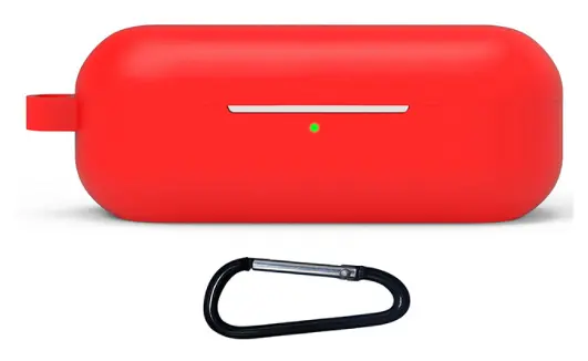 Чехол-накладка DK Silicone Candy Friendly с карабином для Honor FlyPods 3 (011399) (red) - фото 3