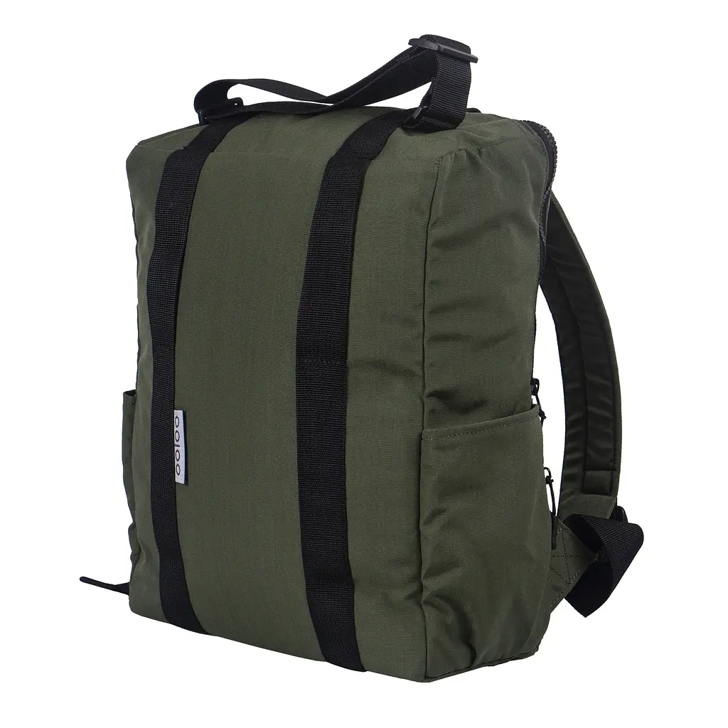 Рюкзак-антикрадій OOLOO Кенгуру mini 40x30x12 см, хакі 2497 - фото 2