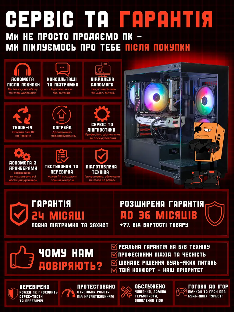 Ігровий ПК Tera Recruit-107i (GTX 1070 8GB / Intel Core i5 6400 / 16GB DDR4 / SSD 240GB) - фото 8